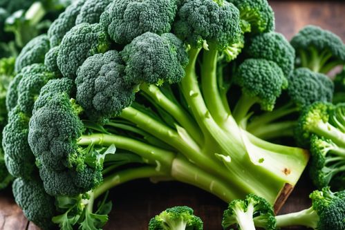 绿色健康餐桌——西蓝花，新鲜农产品摄影图与广告素材
